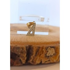 Μενταγιόν Μονόγραμμα ¨Δ" Χρυσό 14Κ (N225)